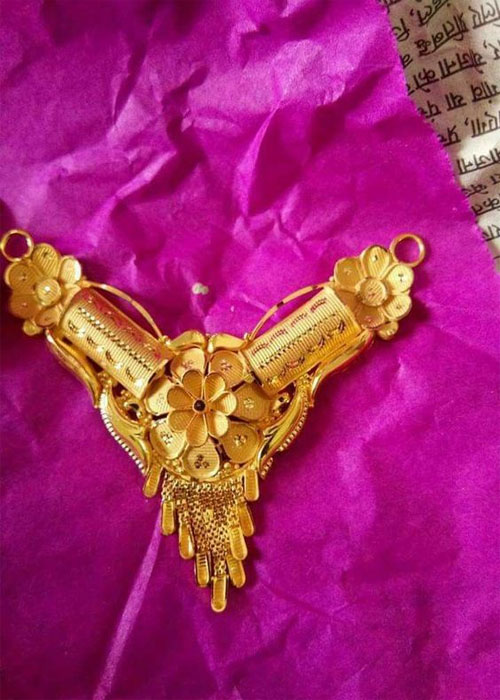 Gold pendant for Mangalsutra Design 1