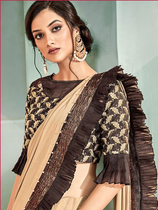 Half Sleeves With Pleats