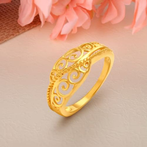 Jaal Design Plain Gold Ring