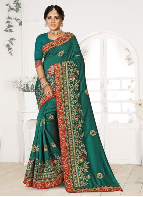One Side Border Work Saree