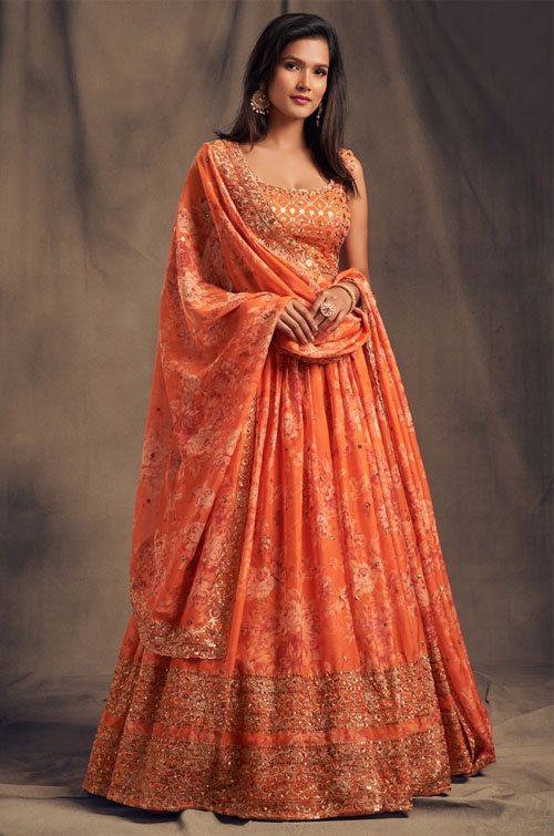 Organza Lehenga