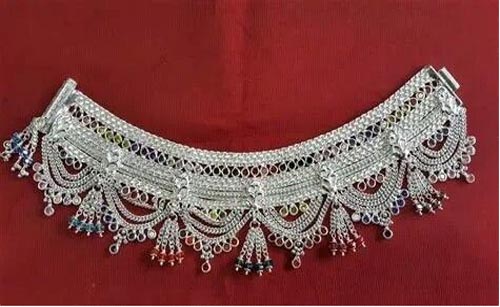 Padmavati Silver Anklet