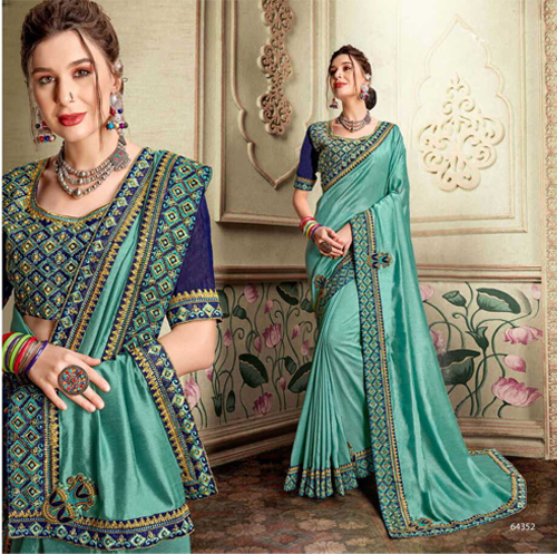 Patch Work Border Saree