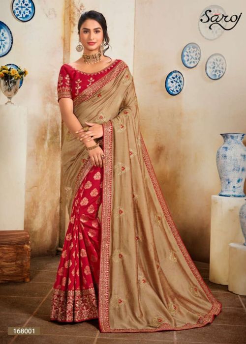 Ruffle Border Party Wear Saree