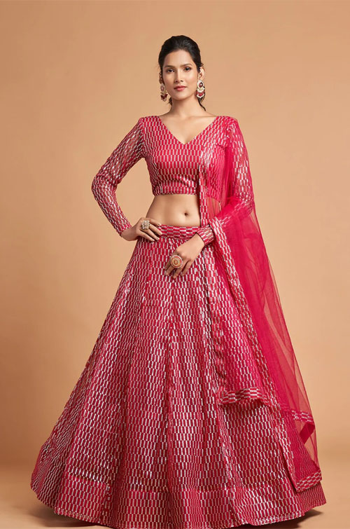 Sequence Work Lehenga