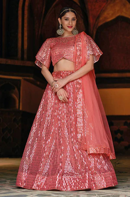 Stylish Pink Lehenga