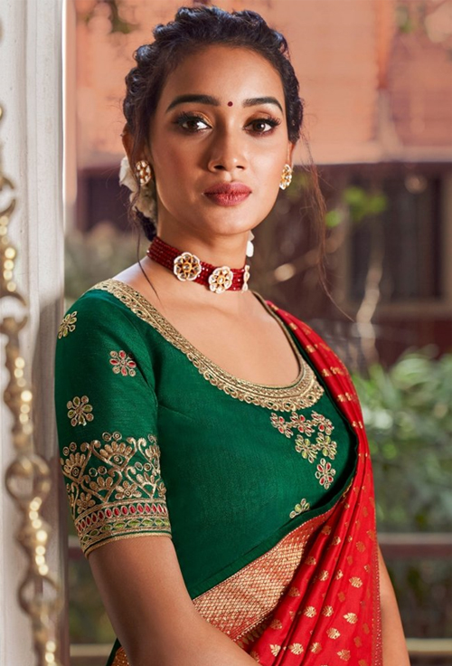 U Neck Blouse Design