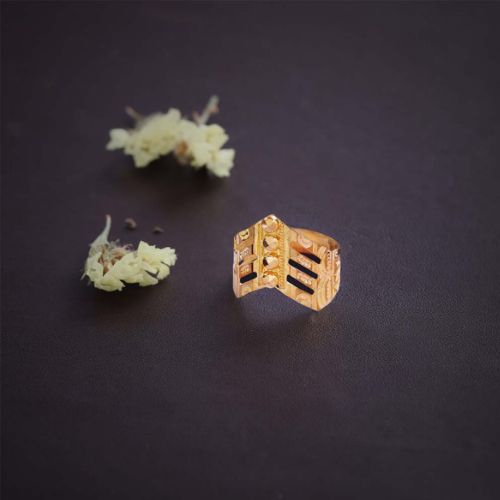 V Shape Gold Ring