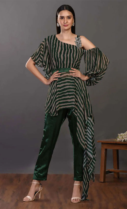 Western Top And Pant Set