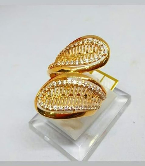  Asymmetrical Gold Ring Design