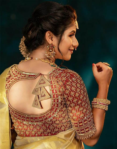 Beautiful Latkan Design Blouse