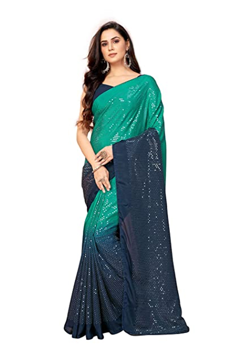 Chiffon Sequin Work Saree