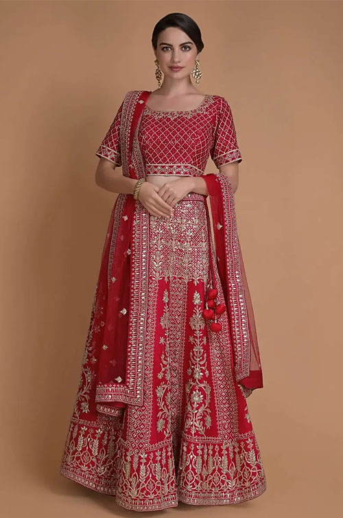 Crimson Red Lehenga