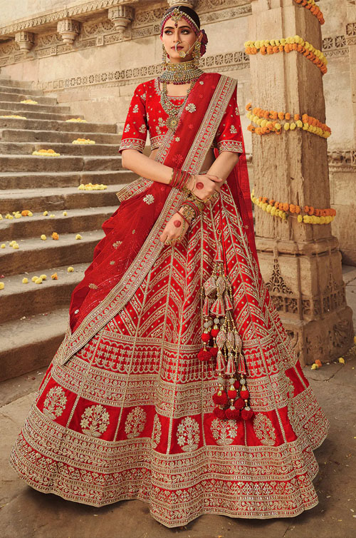 Crimson Red Lehenga