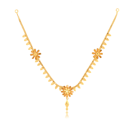 Daisy Style Gold Necklace