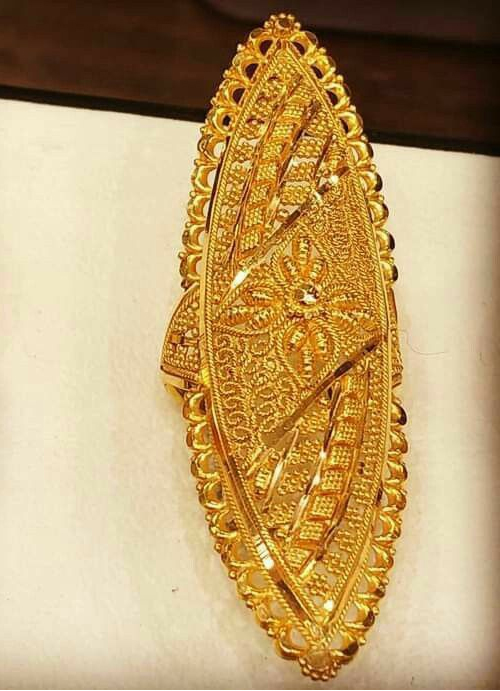  Extra Long Gold Ring