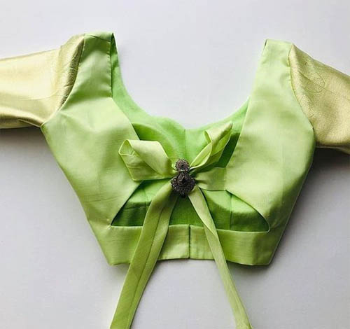 Green Knot Style Blouse