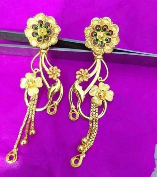 Meenakari Gold Earrings