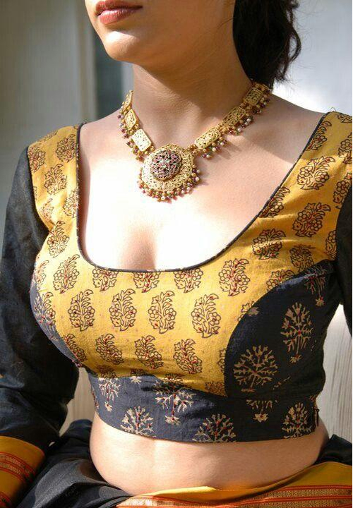 U Neck Blouse Design