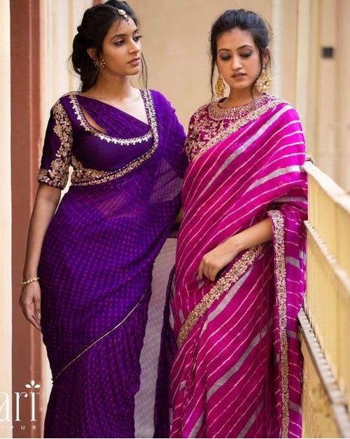 Unique Neck Blouse Design