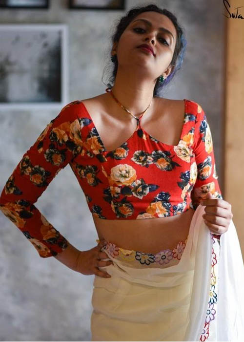 W Neckline Blouse