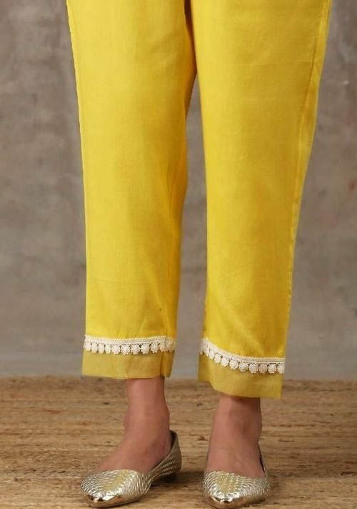 Yellow Cigarette Pant Design