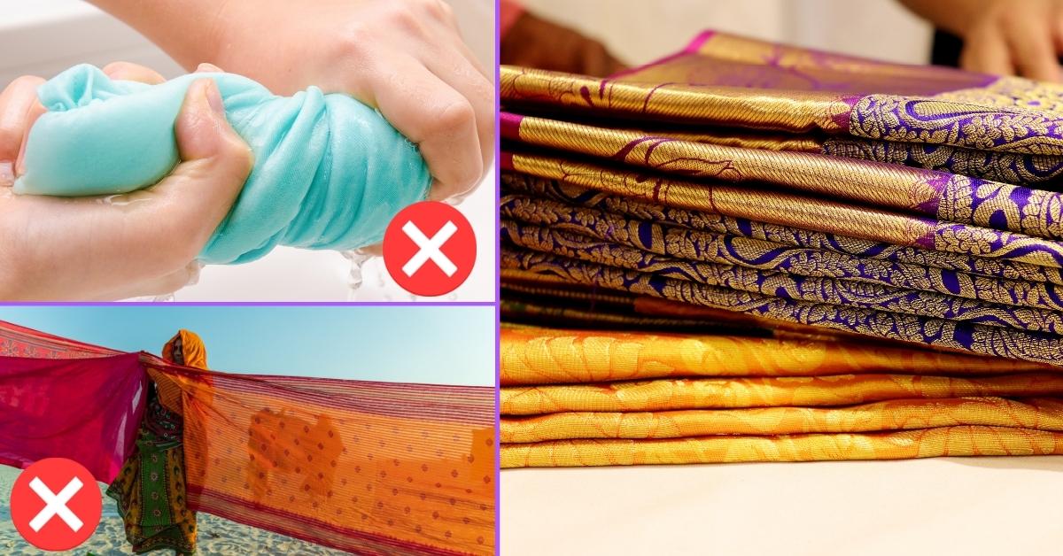 how to care of silk sarees or reshmi sarees