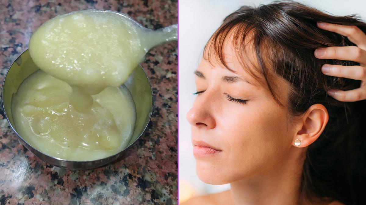 use ghee and make your hair soft