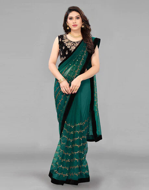 Embellished Net Saree