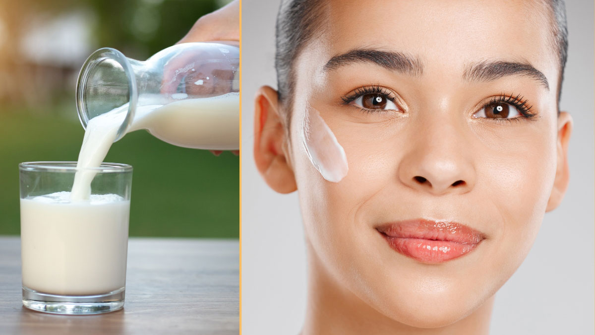 want glowing face use raw milk