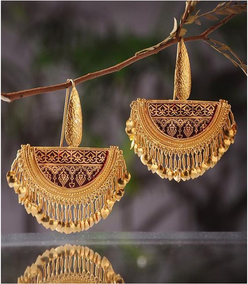 Chandbali Gold Earrings
